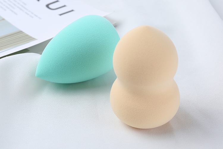 Silubi 2pcs Beauty Sponge Set Cosmetic Yellow Colourful Latex Free Foundation Large Makeup Sponge Blender Slb-F008