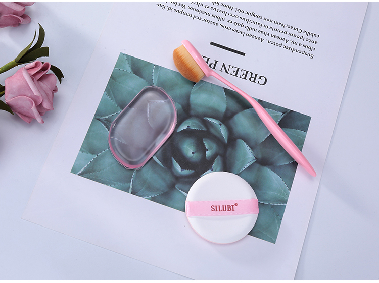 Makeup tools beauty mini sponges puff set oem custom logo makeup brush powder puff makeup sponge with silicone S167