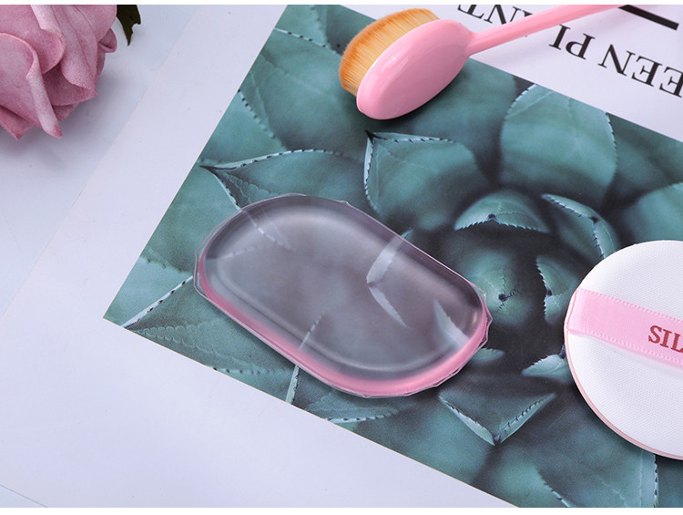 Makeup tools beauty mini sponges puff set oem custom logo makeup brush powder puff makeup sponge with silicone S167