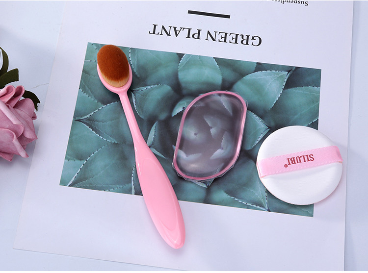 Makeup tools beauty mini sponges puff set oem custom logo makeup brush powder puff makeup sponge with silicone S167