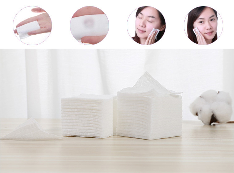 Wholesale 800pcs Cotton pad Thin Facial Makeup remover pads disposable square cotton pads S023