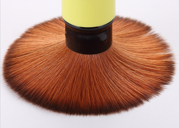 Silubi High Quality Yellow Handle Foundation Powder Brush Nylon Hair Large Fluffy Beauty Face Makeup Retractable Brushes S305