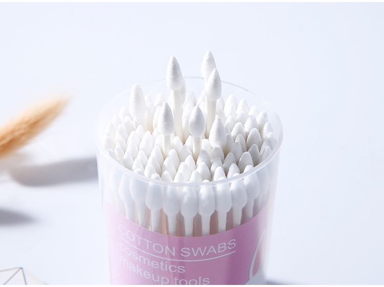 makeup lipstick baby adult bud round pointed 100pcs disposable mini double head cleaning sanitary ear swab cotton buds S962