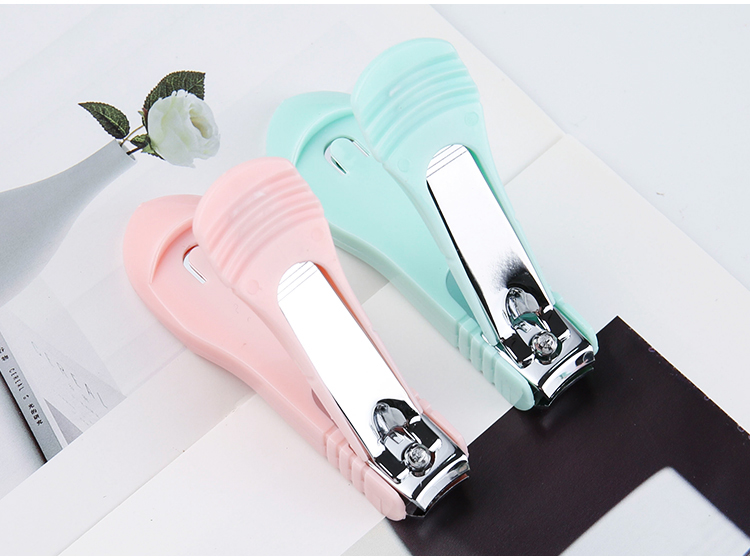 Wholesale Custom Logo Packaging Pedicure Set Pink 3pcs Stainless Steel Nail File Clippers Manicure Set for women S963