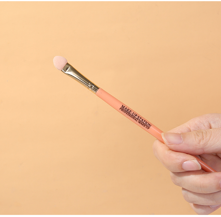 Lameila custom logo private label Professional eye shadow brush set pink plastic handle pink eyeshadow brush B0477