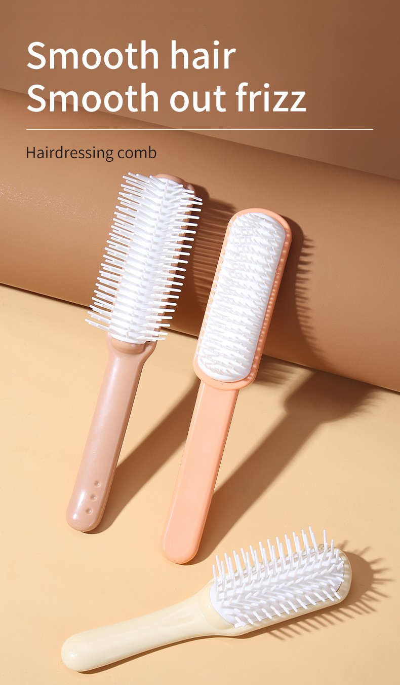 Lameila OEM Airbag Comb Wholesale Plastic Hair Scalp Massage Comb Beauty Salon Detangle Hair Brush For Curly Hair Brush C312-314