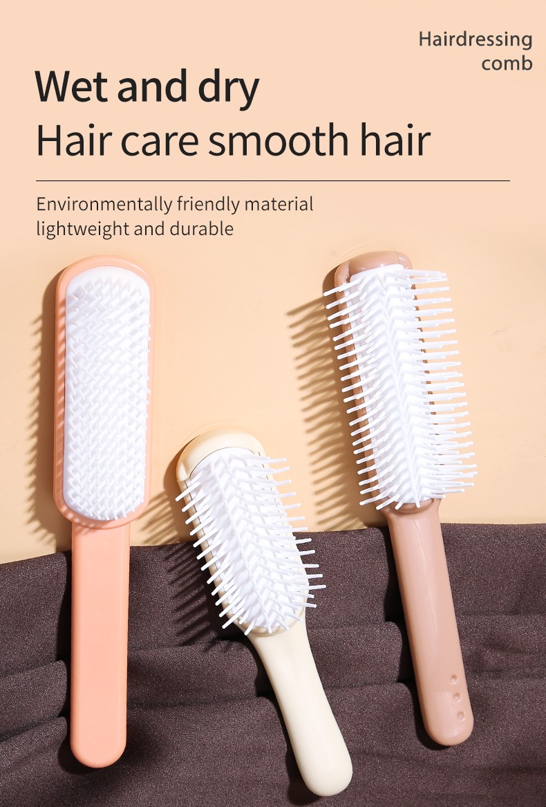 Lameila OEM Airbag Comb Wholesale Plastic Hair Scalp Massage Comb Beauty Salon Detangle Hair Brush For Curly Hair Brush C312-314
