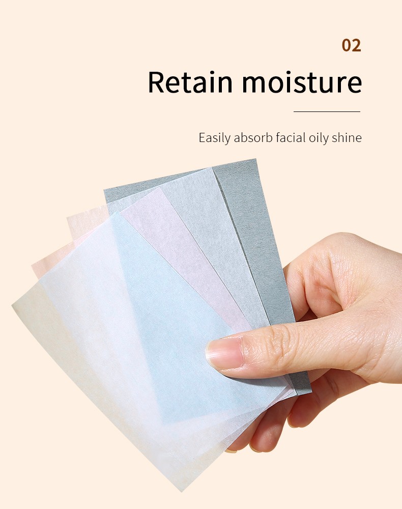 Lameila Daily Skin Care Oil Control Tissues Blotting Paper 100 Counts Facial Oil Absorbing Sheets For Women Oily Face Nose A627