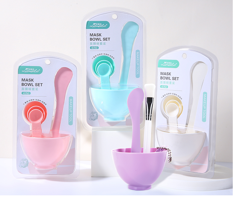 Lameila OEM 6 In 1 Facial Beauty Bowl DIY Facial Face Mask Mixing Bowl Set With Mask 9064