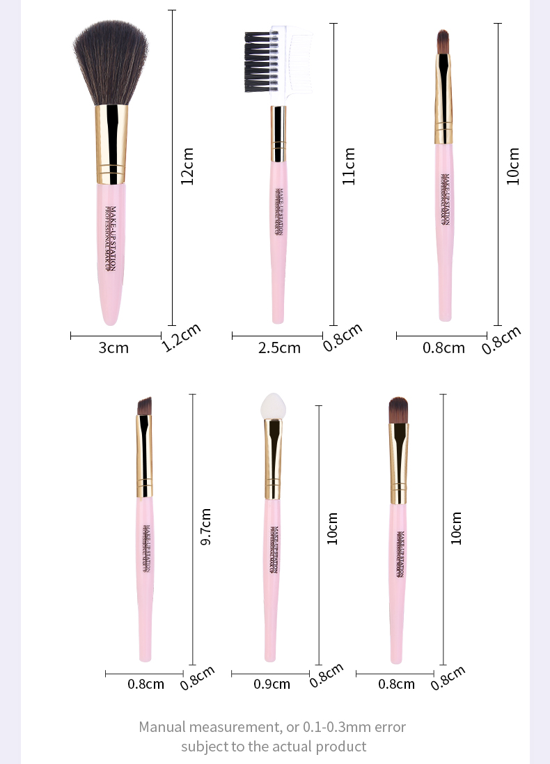 Lameila 2022 New Ladies Cosmetics Set Makeup Tool Women Long Handle Slim Makeup Brush Set Kits Nylon Makeup Brushes L0970