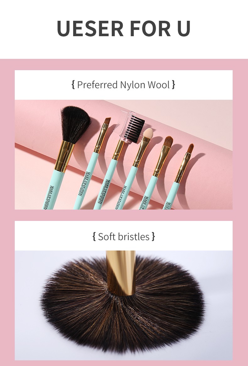 Lameila 2022 New Ladies Cosmetics Set Makeup Tool Women Long Handle Slim Makeup Brush Set Kits Nylon Makeup Brushes L0970