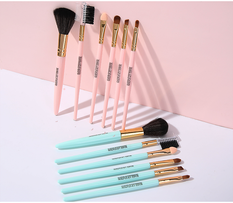 Lameila 2022 New Ladies Cosmetics Set Makeup Tool Women Long Handle Slim Makeup Brush Set Kits Nylon Makeup Brushes L0970