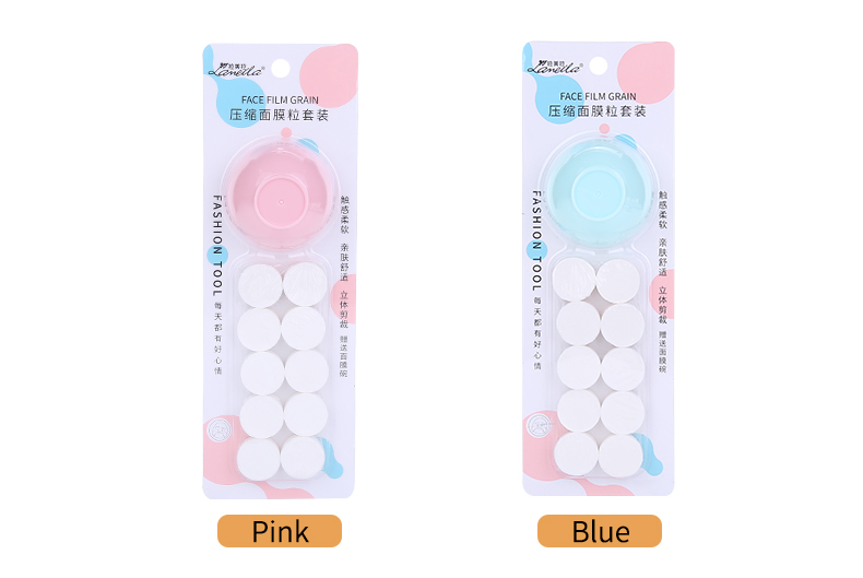 Lameila Wholesale Small Makeup Tools Female Compressed Mask Sheet Women 10pcs Compressed Facial Mask Combination Mask Bowl D0913