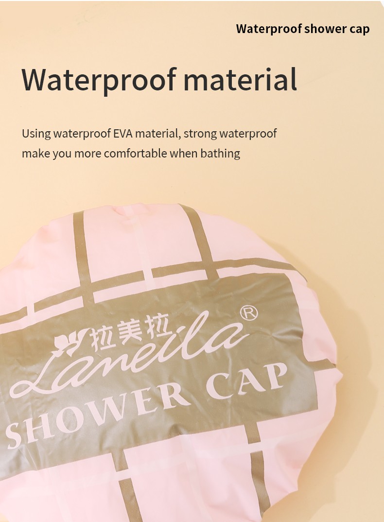 Lameila adult shower cap waterproof and smokeproof hood waterproof bathing cap Oil Proof waterproof material EVA C0833