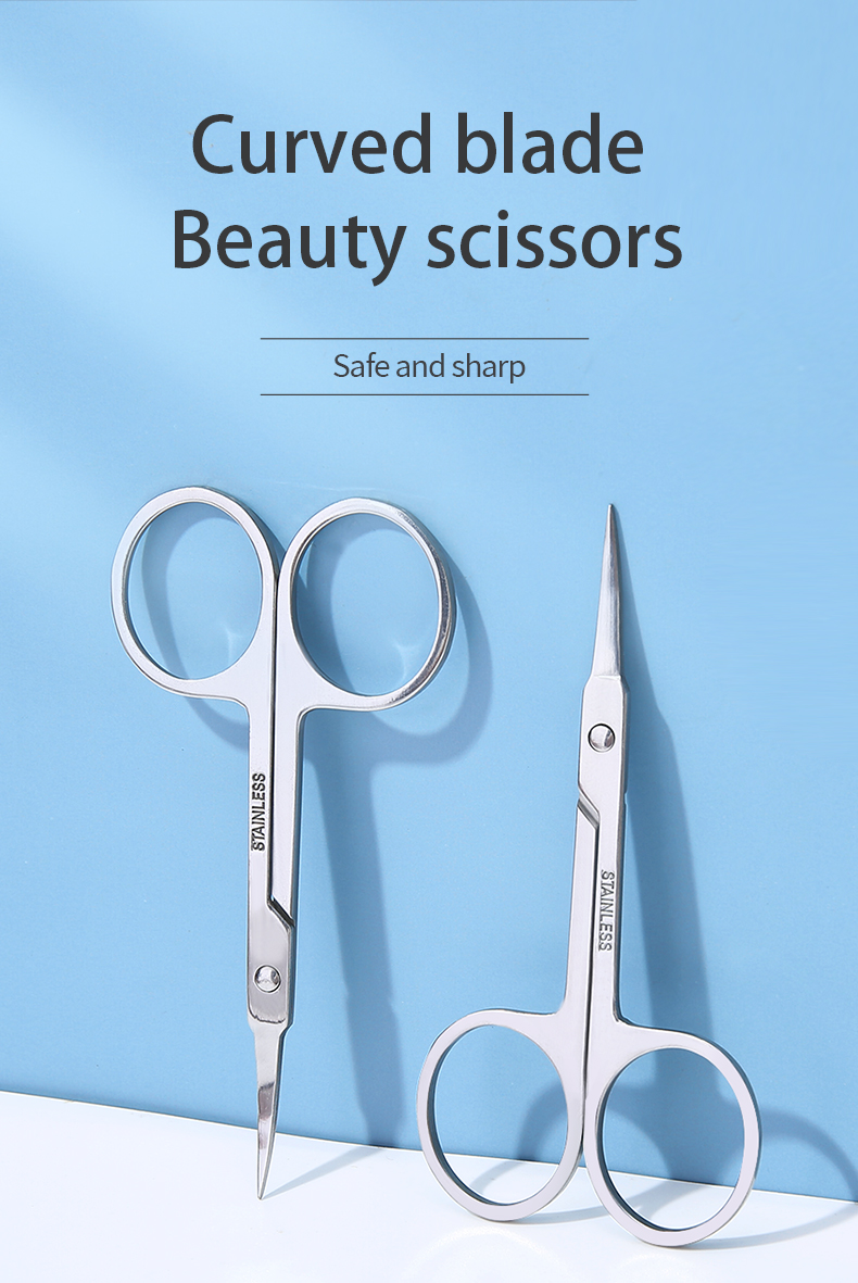 Lameila Facial Nose Hair Eyebrow Remover Beauty Scissors Stainless Steel Eyebrow Scissors collections A0401