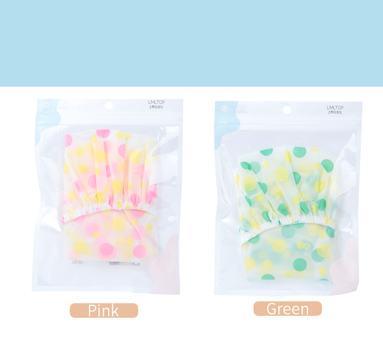 Lameila Factory Wholesale Bath Product EVA Reusable Waterproof Shower Cap for Women Oil Bath Cap Private Label C0705