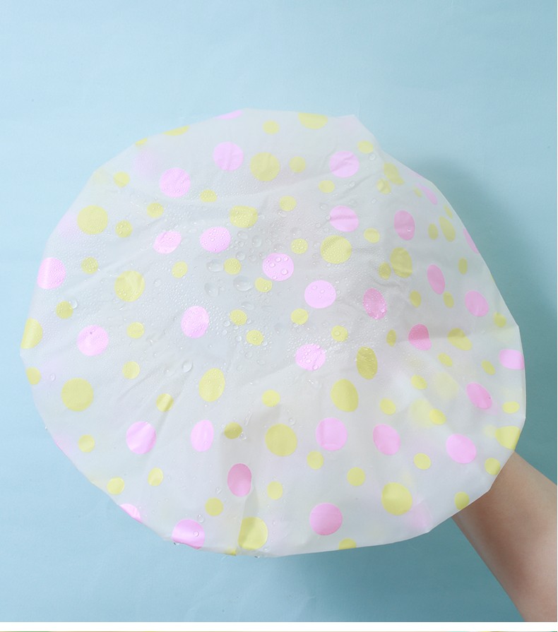 Lameila Factory Wholesale Bath Product EVA Reusable Waterproof Shower Cap for Women Oil Bath Cap Private Label C0705