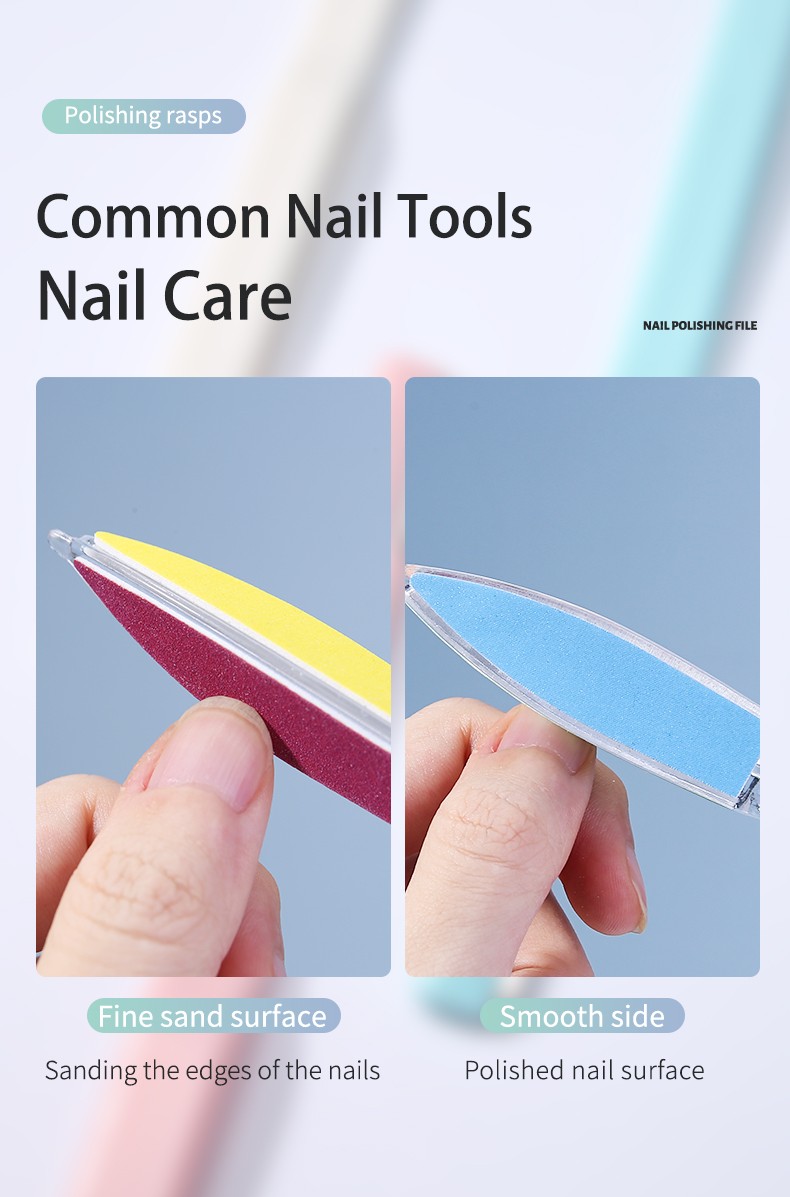 Lameila Beauty Manicure Nail Files Polishing Six-Sided Personalised Professional Replaceable Sponge Nail File C0305