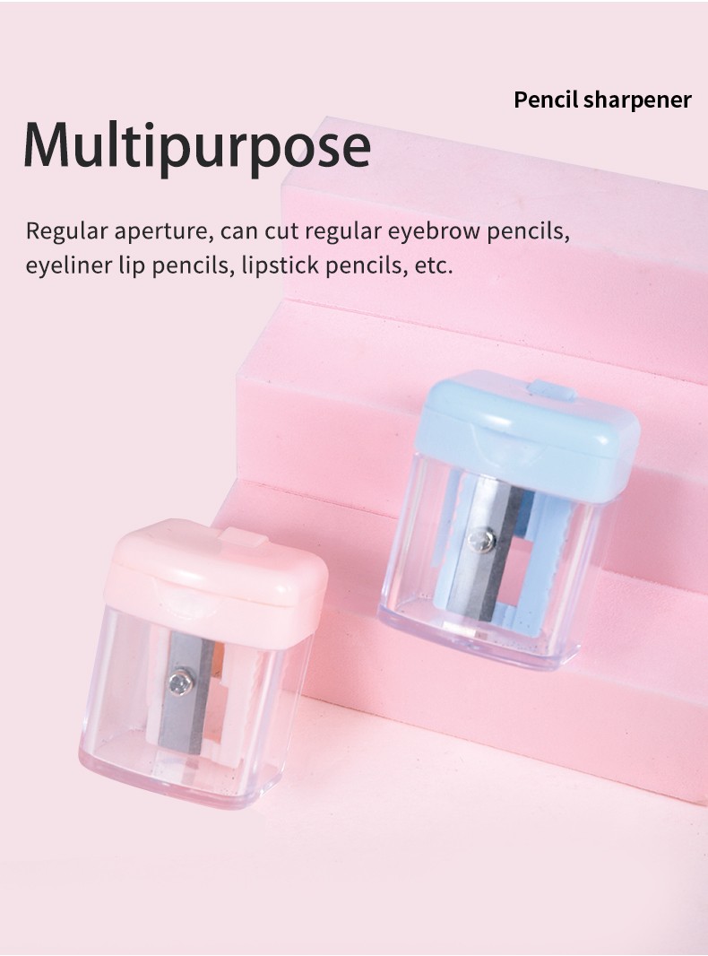 Lameila Factory Wholesale High Quality Cosmetic Eyebrow Pencil Sharpener Plastic Stainless Steel Eyes Beauty Tools No.31