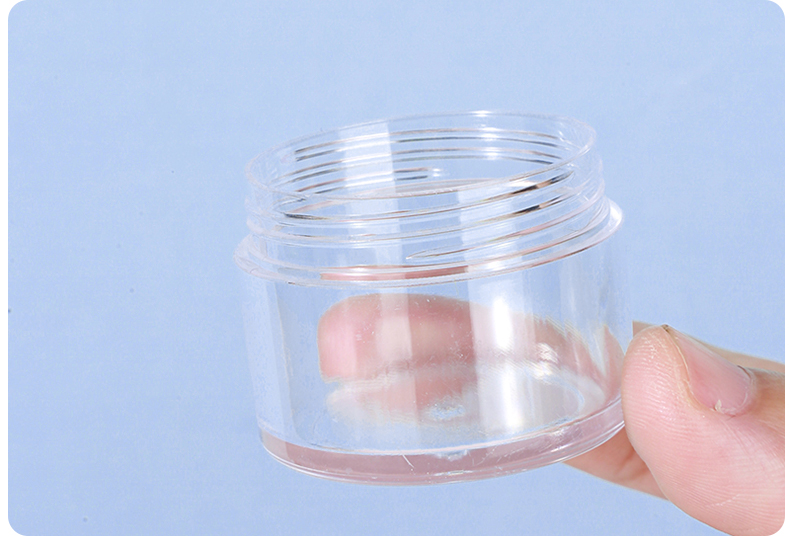 20g 2pcs Travel Size Empty Bottle Plastic Cosmetic Jar Face Cream Jars Bottle Containers with Mini Stapula LA1028