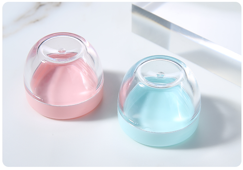 25g 2pcs Travel Size Empty Bottle Plastic Cosmetic Jar Face Cream Jars Bottle Containers with Mini Stapula LA1027