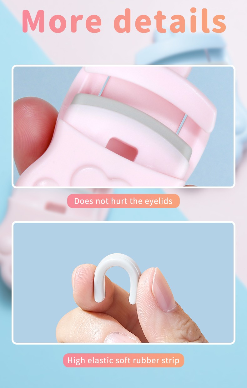 Lameila Manufacturer Custom Logo Portable Cute Animal Shape Rubber Eye Lash Curl Beauty Eyelash Curler Tool Private Label A337