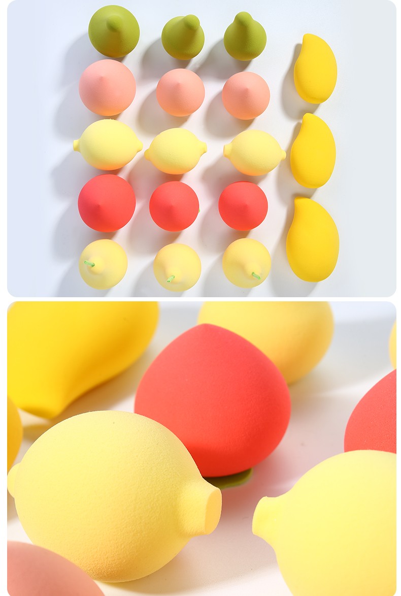 Cosmetic Tools Private Care Stock Makeup Sponge Latex Free Fruit Cosmetic Puff For Powder A80167-172