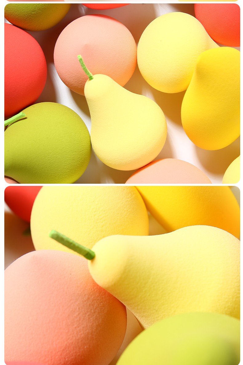 Cosmetic Tools Private Care Stock Makeup Sponge Latex Free Fruit Cosmetic Puff For Powder A80167-172