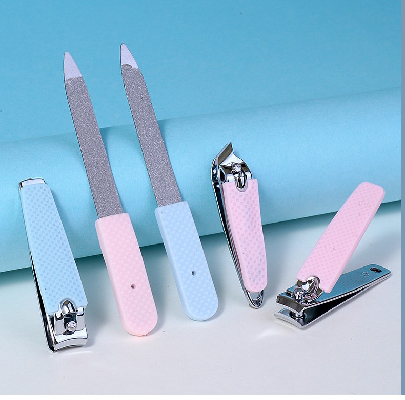 Lameila Professional Your Logo 3Pcs Stainless Steel Manicure Set With Pedicure Nail Clipper And Nail File Nail Care Tools C0171