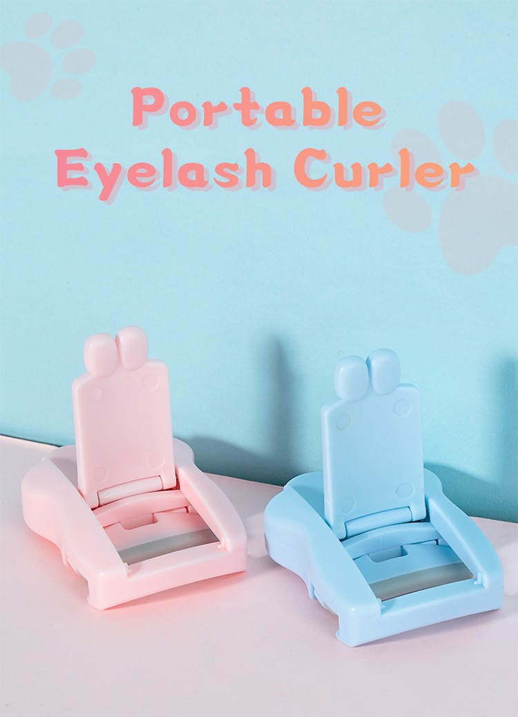 LMLTOP Manufacturer Portable Mini False Lash Curler Private Label Curl Eyelashes Tool Safe Plastic Eyelash Curler Cute A338