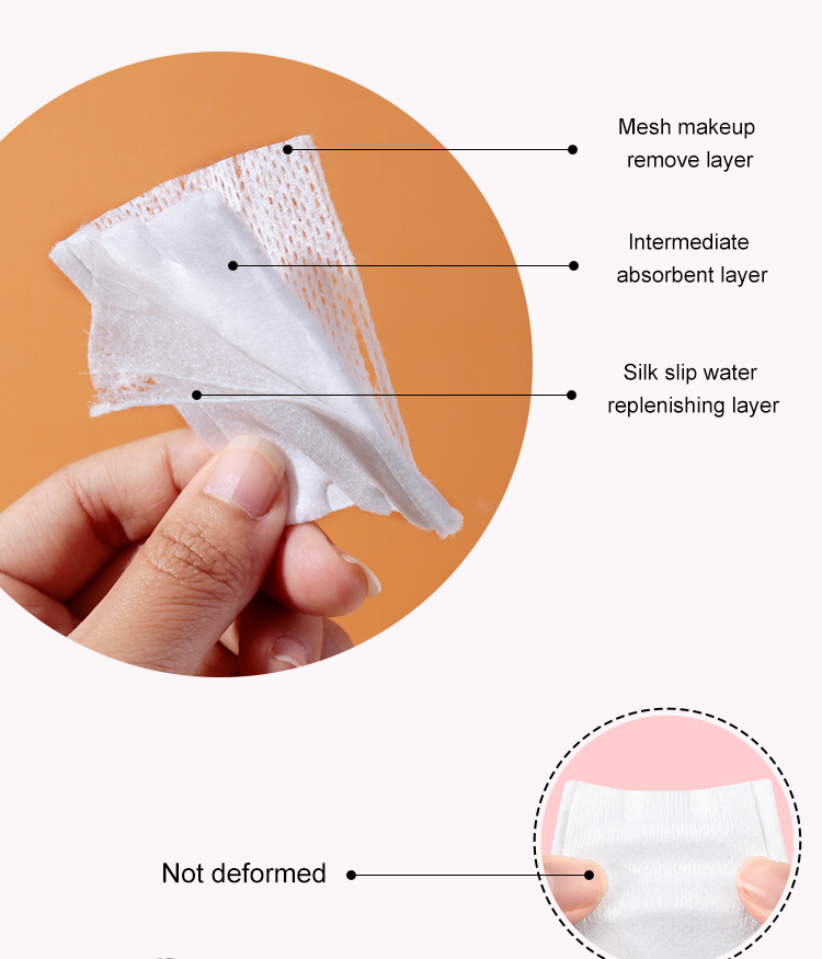 LMLTOP 180pcs Face Care Tools Disposable High Quality Makeup Remover Pads Double Sided Sandwich Cotton Pads For Face B156
