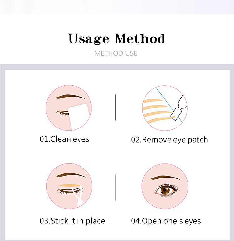 LMLTOP Beauty Tools Cosmetics Waterproof And Sweat Natural Skin Makeups Double Eyelid Tape Invisible Traceless Sticker A489 A490