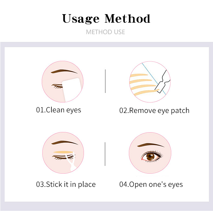 LMLTOP Beauty Tools Cosmetics Waterproof And Sweat Natural Skin Makeups Double Eyelid Tape Invisible Traceless Sticker A491