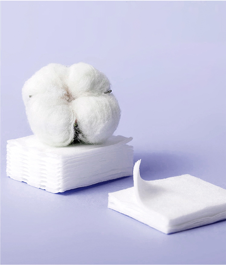 LMLTOP 3 In 1 Square 400pcs Cosmetic Cotton Pad Thick Makeup Remover Cotton High Quality Thin Cotton Pads For Face B366