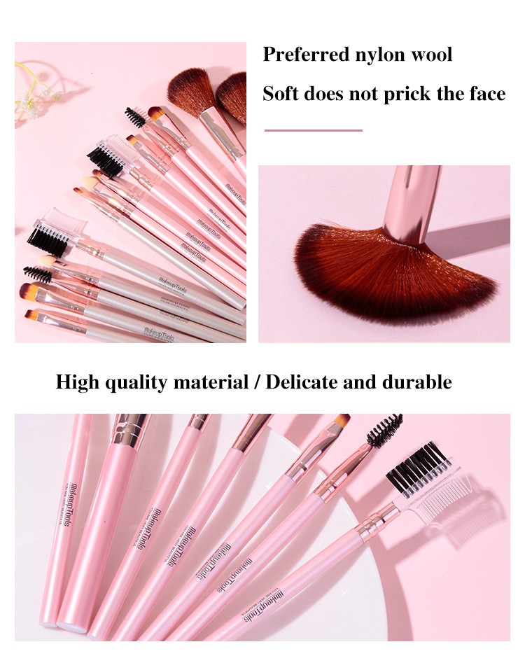 LMLTOP 7pcs Professional Lip Eye Make Up Cosmetic Brush Set Makeup Brush Set High Quality Custom Logo Private Label L0976