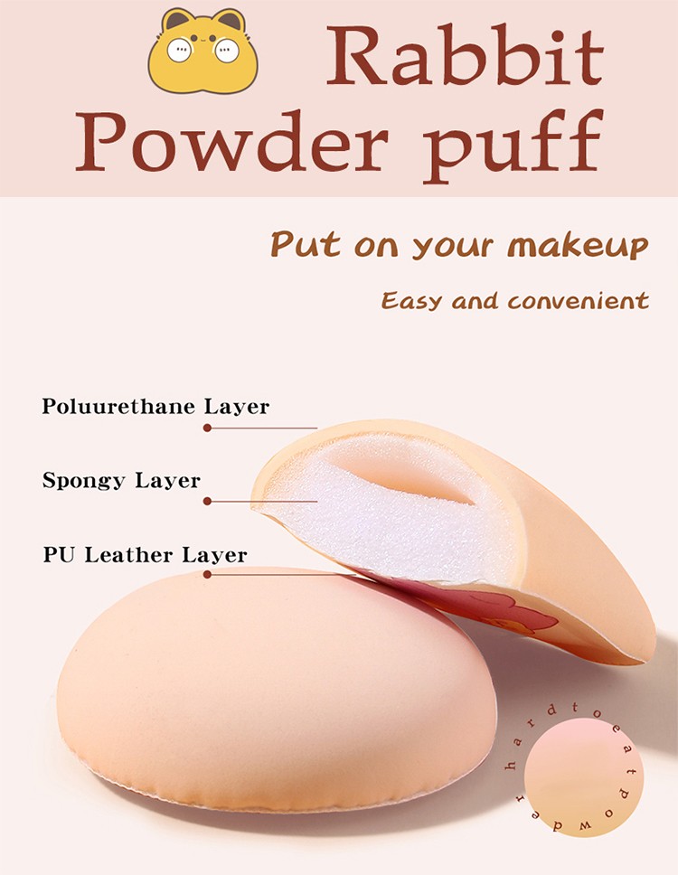 LMLTOP Wholesale 2pcs Foundation Marshmallow Sponge Triangle Powder Puff Circle High Quality Makeup Sponge Soft SY207 SY212