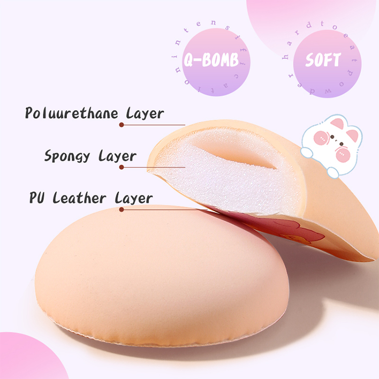 LMLTOP Wholesale 2pcs Triangle Powder Puff Circle High Quality Makeup Sponge Soft Foundation Marshmallow Sponge SY209