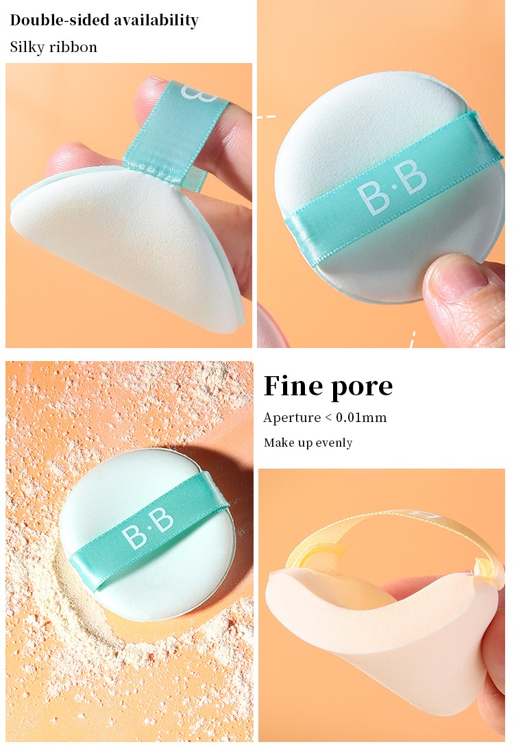 LMLTOP Latex Free 1pcs Air Cushion Puff Double-Sided Use Bb Cream Makeup Powder Puff Durable Beauty Sponge Foundation SY220