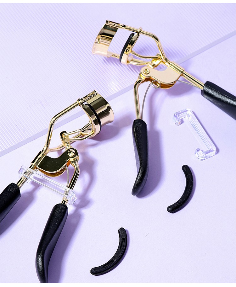 LMLTOP OEM 1pcs Beauty Tools Stainless Steel Gold Eyelash Curler High Quality Curling Eyelashes Private Label SY519