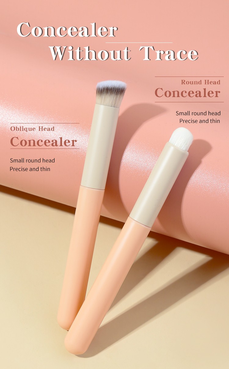 Hot sale LMLTOP 1pcs Round Top Single Makeup Brush Fashion Professional Concealer Brush Custom Logo Private Label SY601 SY602