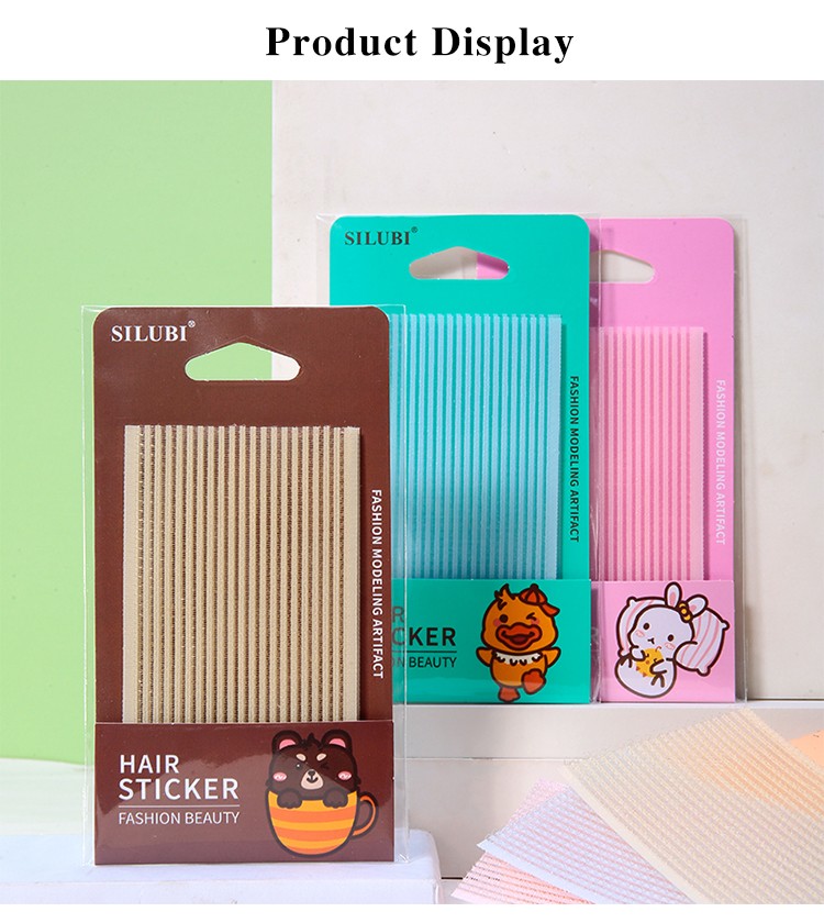 LMLTOP Colorful Fixed Hair Bangs Sticker Portable Hair Gripper Fashion Bangs Hair Clip Customizable S910