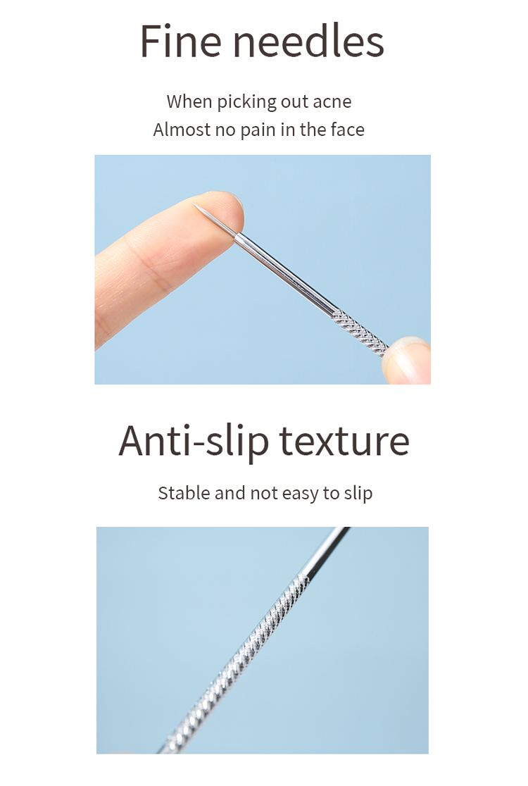 LMLTOP 2023 New Arrived Premium Cosmetics Makeups Nose Blackhead Remover Needle Tool Stainless Steel Acne Needle B0730
