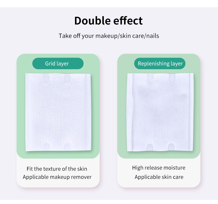 LMLTOP 100pcs Wholesale Double Side Makeup Cotton Pads High Quality Disposable Cotton Pads Cotton Makeup Remover Pads B1082
