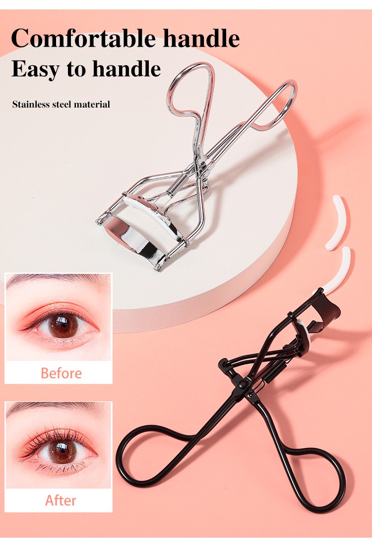 LMLTOP New Style Makeup Beauty Tools Silver Stainless Steel Eyelashes Extension Curler Mini Black White Eyelash Curler 3118
