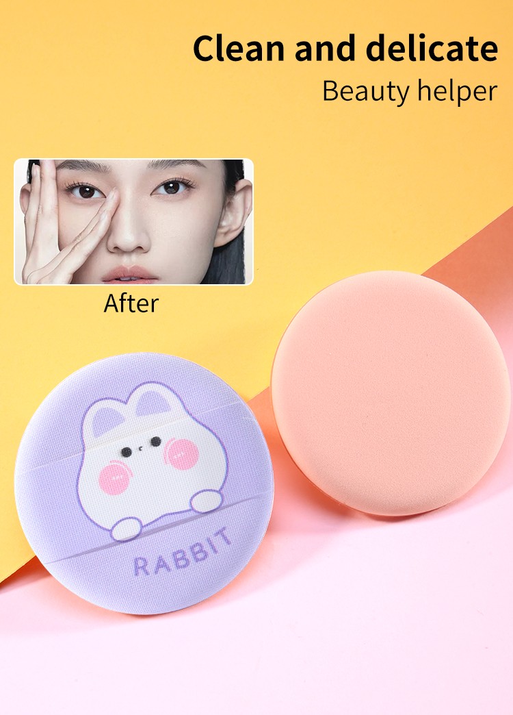 LMLTOP OEM Wholesale 2pcs Circle Air Cushion Puff Beauty Sponge Soft Foundation Powder Puff Private Label SY210