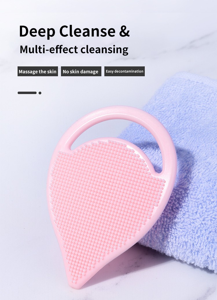 LMLTOP Good Quality Face Wash Brush Deep Pore Cleansing Portable Facia Cleansing Brush Silicone Facial Cleansing Brush C0332