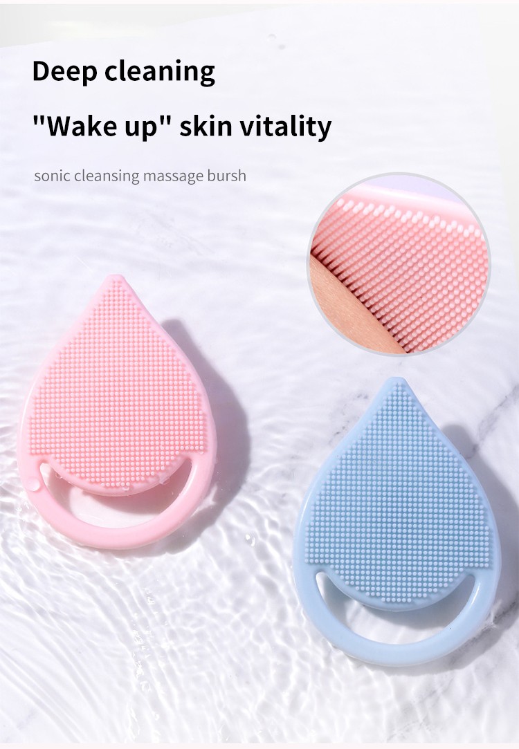 LMLTOP Good Quality Face Wash Brush Deep Pore Cleansing Portable Facia Cleansing Brush Silicone Facial Cleansing Brush C0332