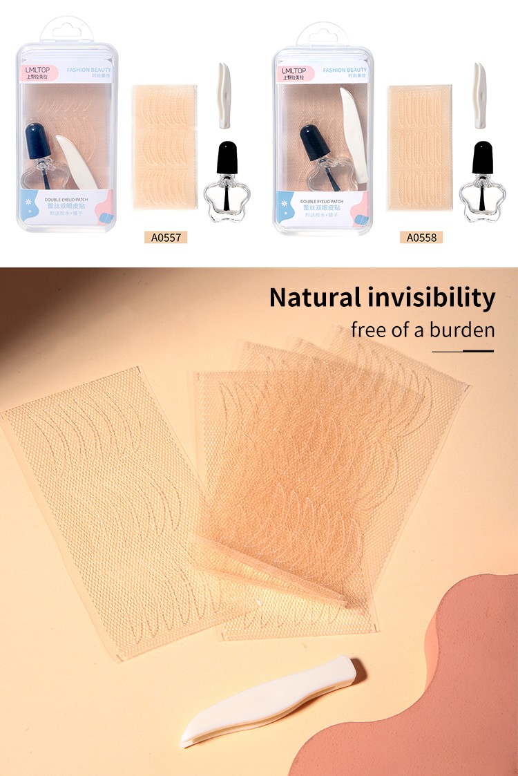 LMLTOP Low Price OEM Cosmetic Tools Waterproof Double Eyelid Tape Invisible Double Eyelid Sticker Double Eyelid Glue A0556-8