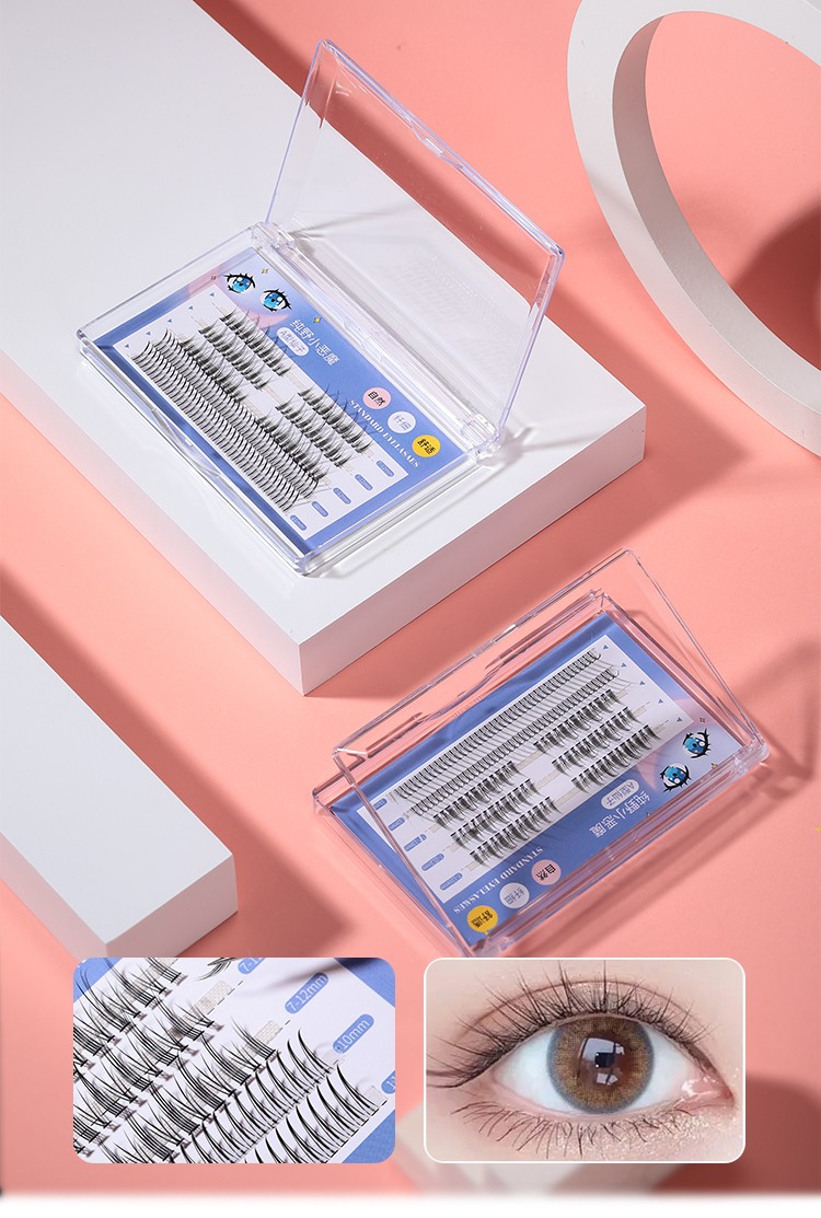 LMLTOP Wholesale 3d Black False Eyelash Sets Individual Eyelash Extensions Private Label Lash Extensions Supplies SY906-9