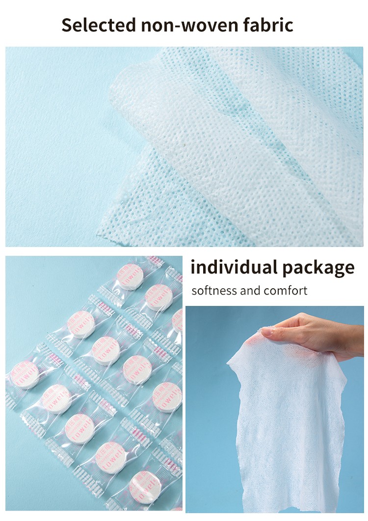 LMLTOP 30pcs Separate Packing Wholesale Cotton Wrist Towels For Washing Face Portable Disposable Compressed Face Towel D0901